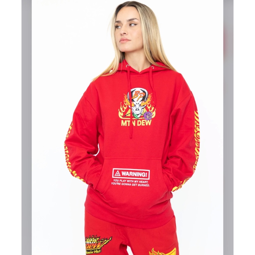 Broken Promises BPXMTN DEW WARNING SIGN HOODIE